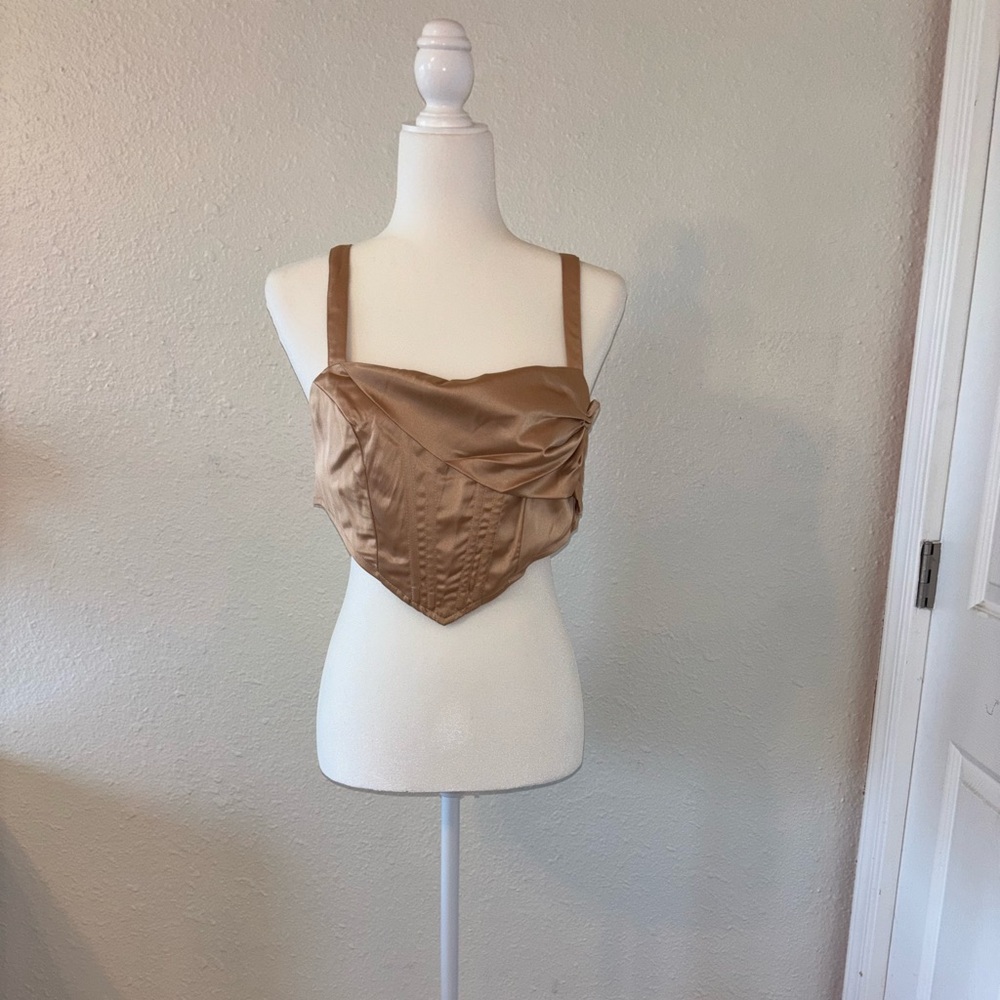 Elegant Tan Women's Top by MICAS